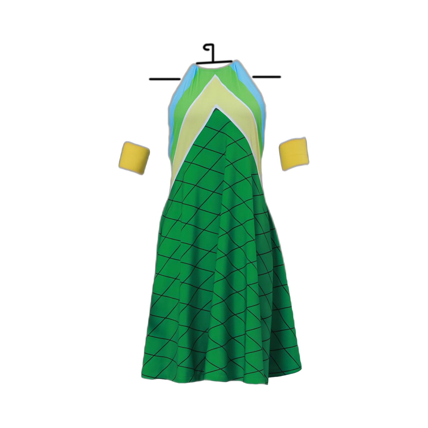 Fairy Tail Wendy Marvell Green Costume